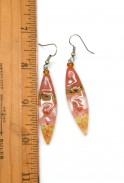 Long Dangle Glass Earrings